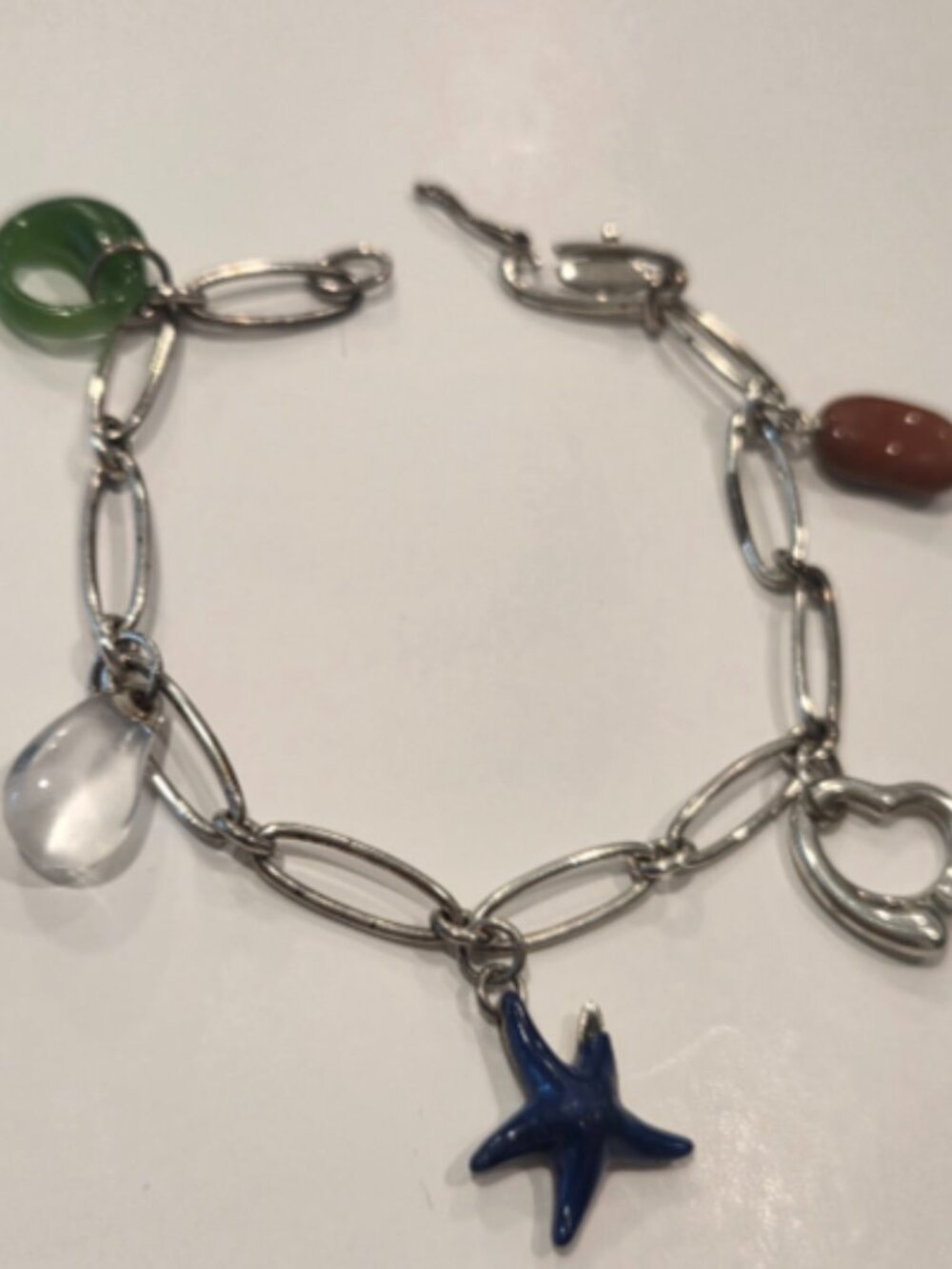 Tiffany & Co Elsa Peretti Sterling Silver Charm Bracelet